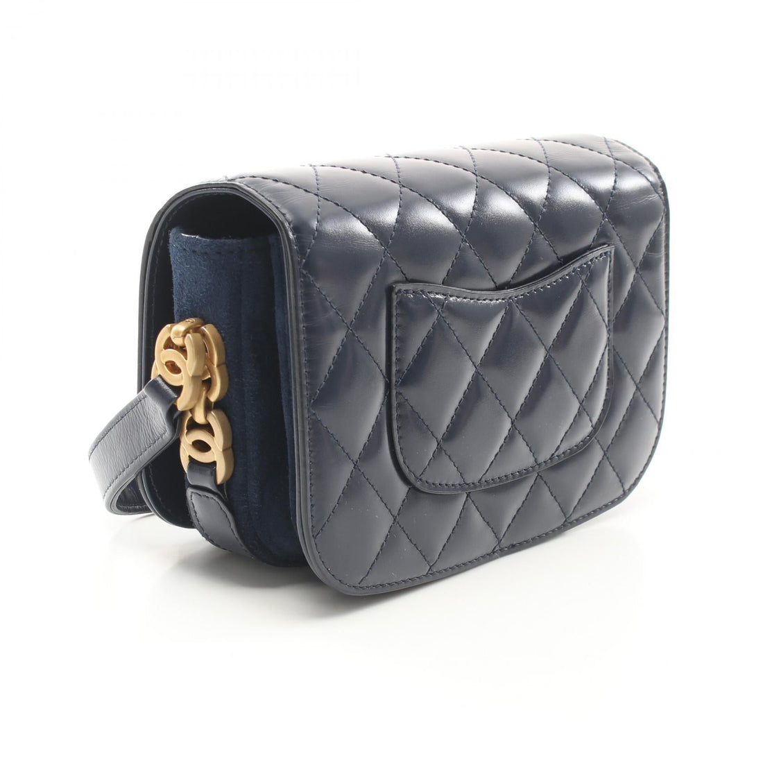 Chanel Matelasse Leather Suede Shoulder Bag