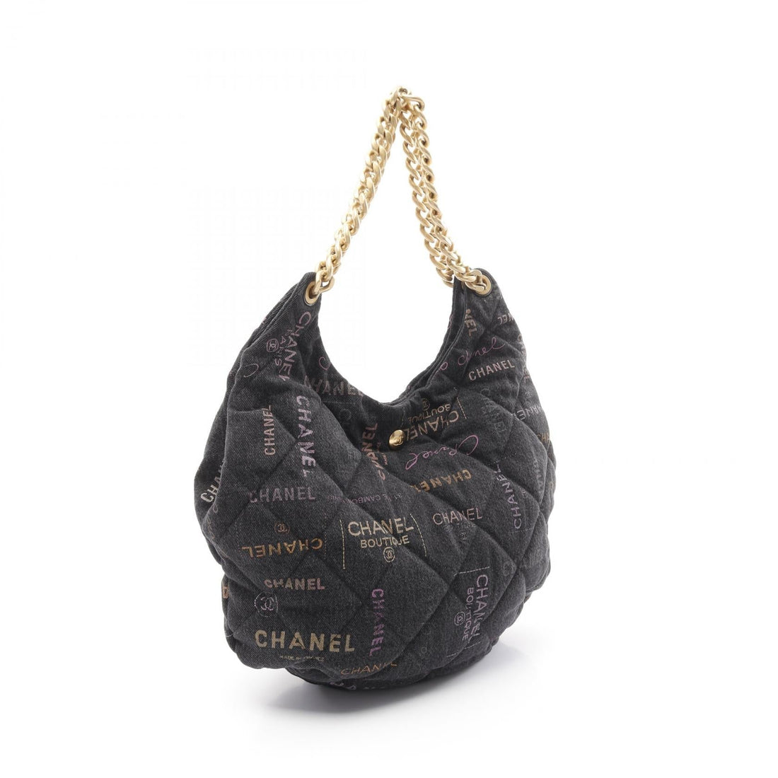 Chanel Matelasse Denim Shoulder Bag