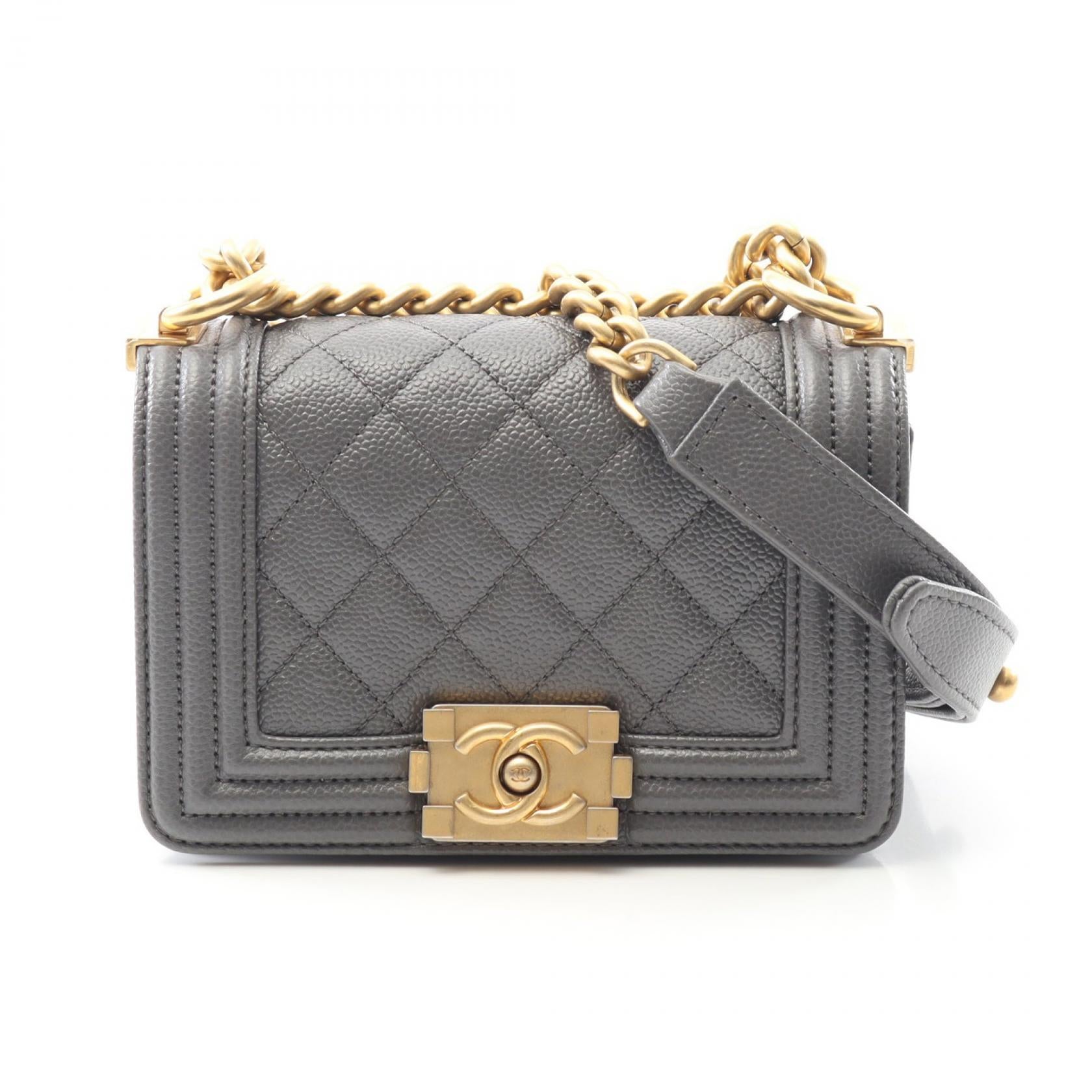Chanel Boy Chanel Matelasse Caviar Skin Shoulder Bag