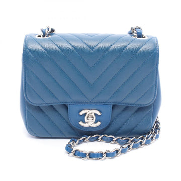 Chanel Chevron V Stitch Caviar Skin Shoulder Bag