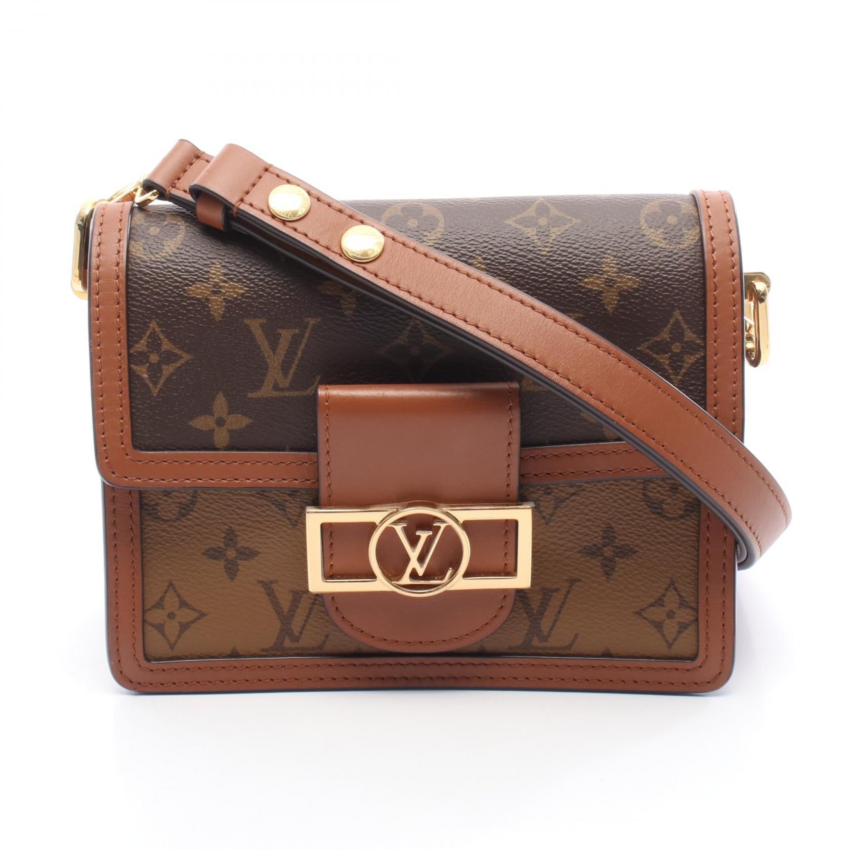 Louis Vuitton Dauphine MINI Monogram Coated Canvas Shoulder Bag