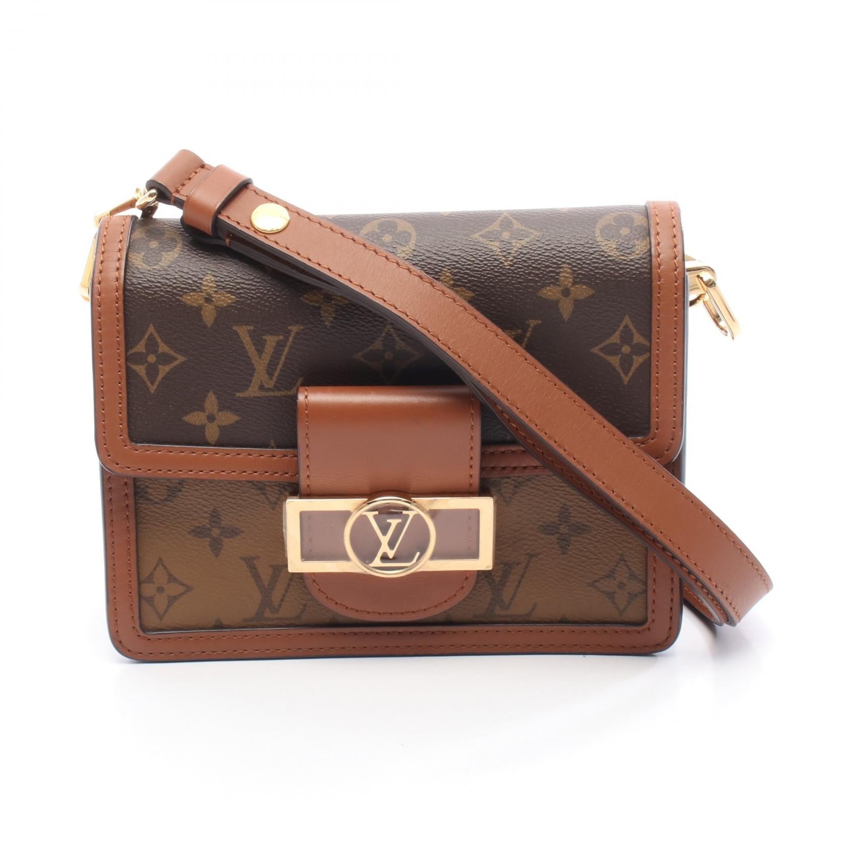 Louis Vuitton Dauphine MINI Monogram Coated Canvas Shoulder Bag