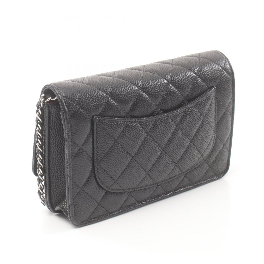 Chanel Caviar Skin Matelasse Shoulder Bag Black