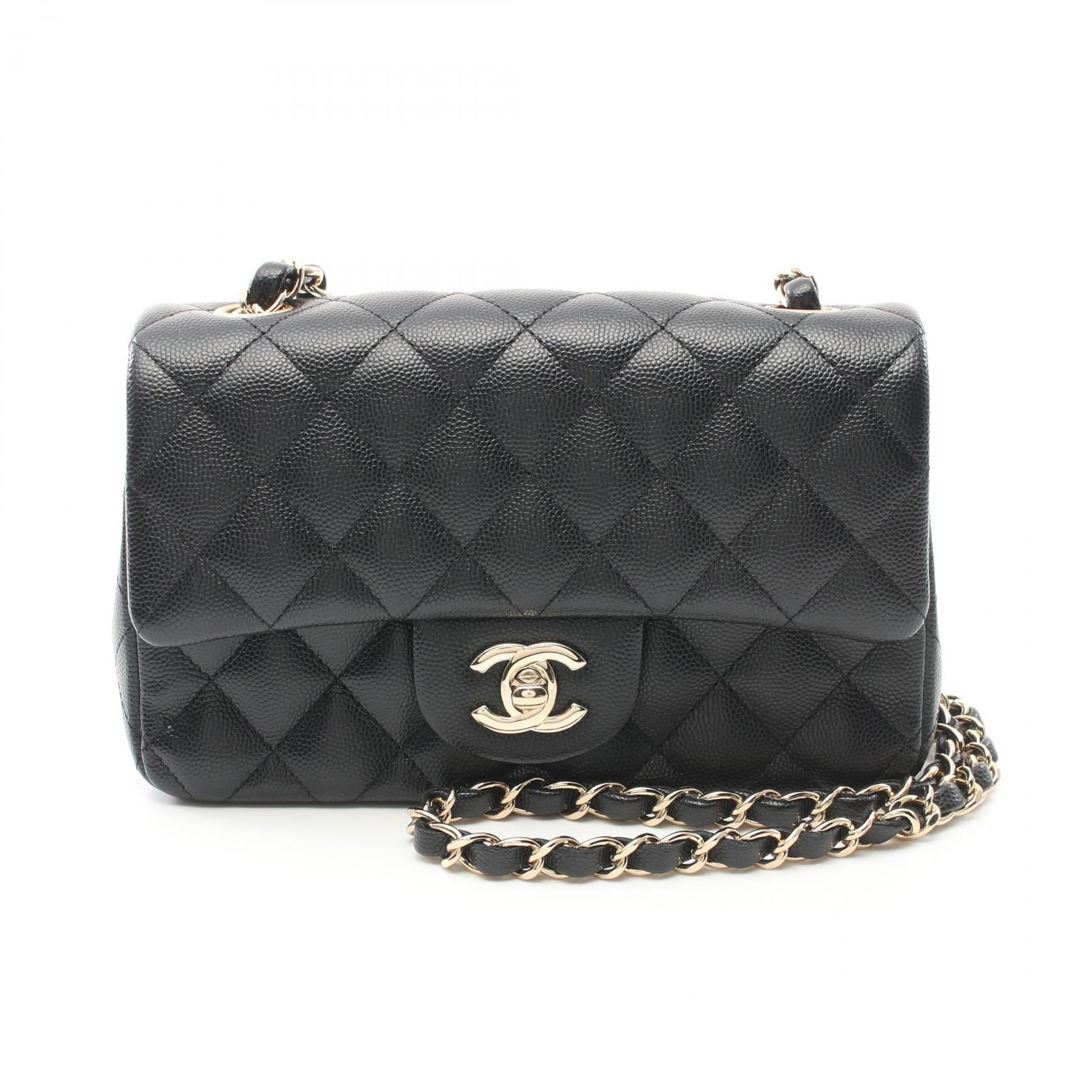 Chanel Mini Matelasse 20 Shoulder Bag Black