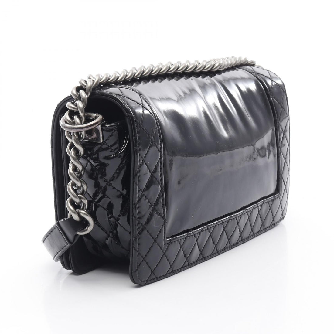 Chanel Boy Chanel Patent Leather Shoulder Bag