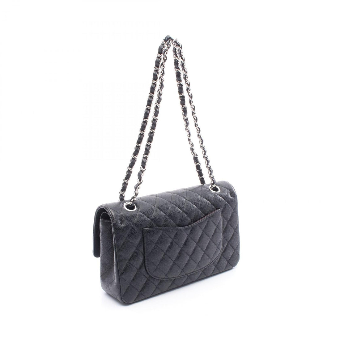 Chanel Matelasse Caviar Skin Double Flap Shoulder Bag