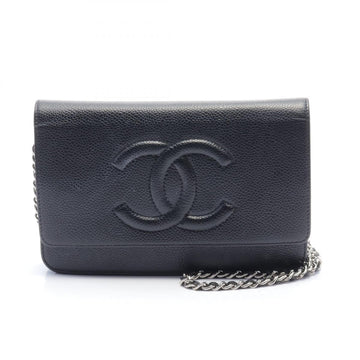 Chanel Caviar Skin Coco Mark Shoulder Bag