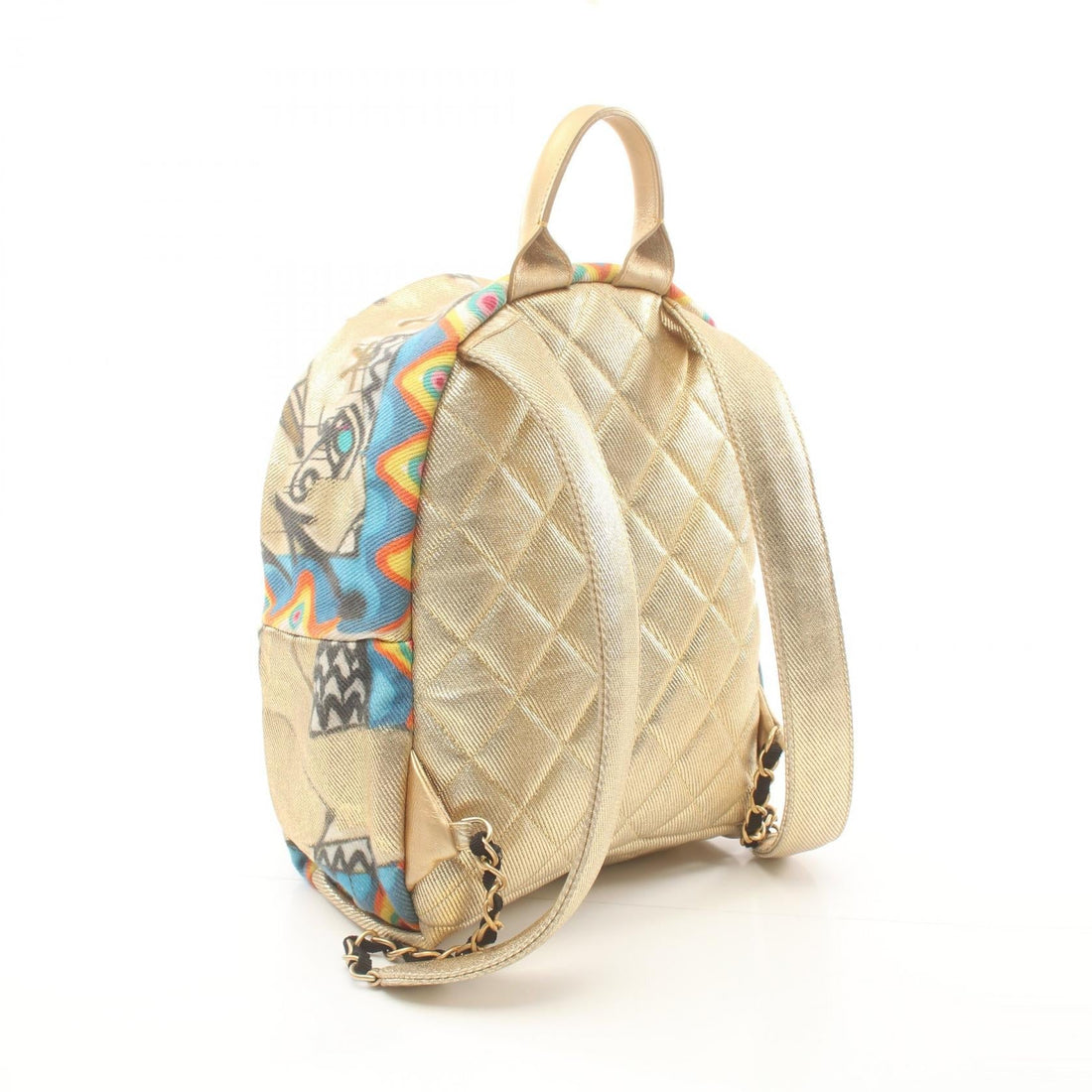 Chanel Canvas Leather Graffiti Backpack AS0867