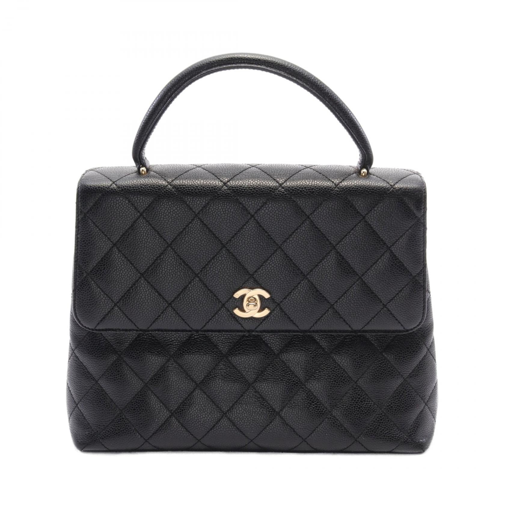 Chanel Caviar Skin Matelasse Handbag Black