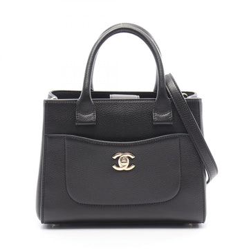 Chanel Neo Executive Tote Small 2way Shoulder Bag Leather