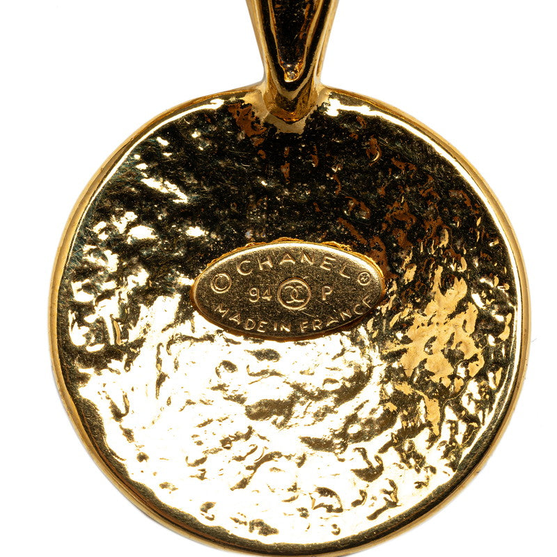 Chanel Vintage Coco Big Round Necklace G   Chanel