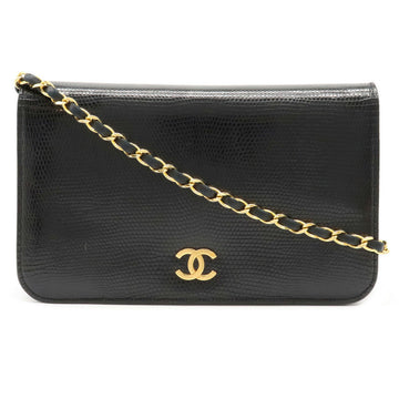 Chanel Coco Mark Lizard Shoulder Bag