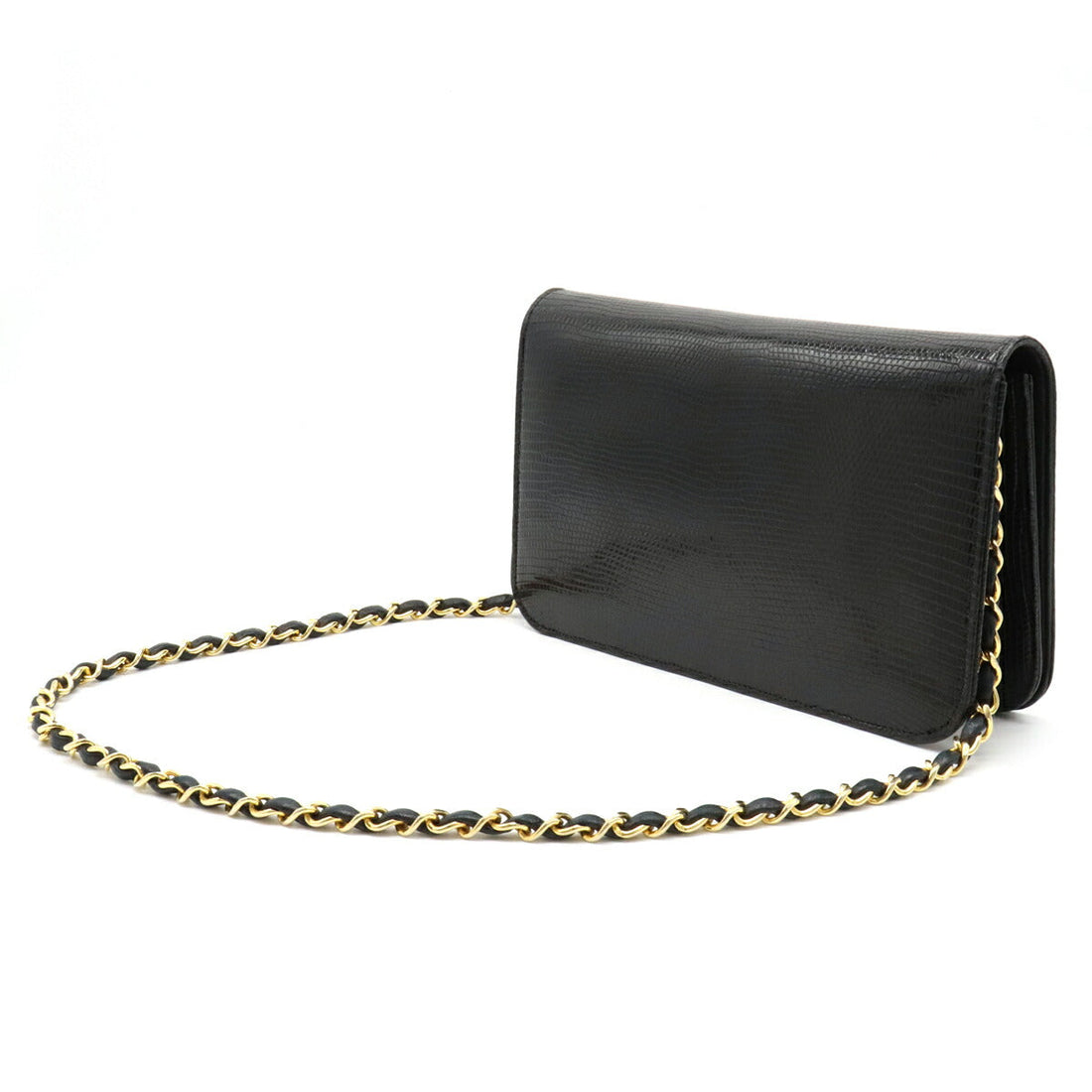 Chanel Coco Mark Lizard Shoulder Bag