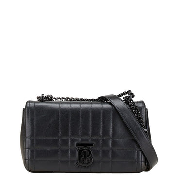Burberry Lola Clutch TB Logo Leather Shoulder Bag