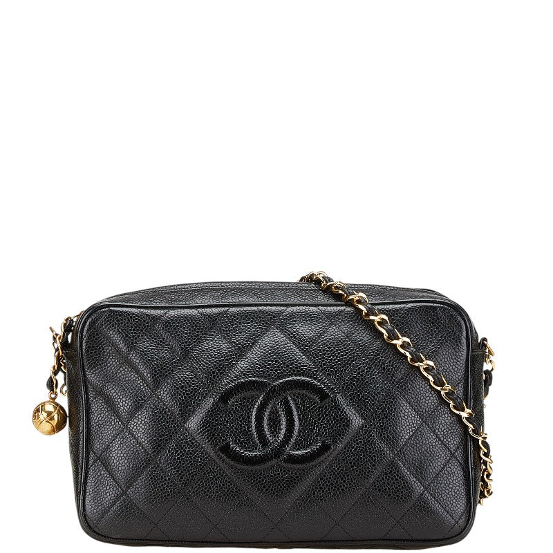 Chanel Coco Mark Coco Ball Matelassé Caviar Skin Shoulder Bag