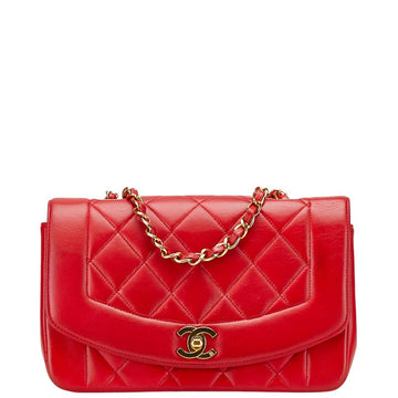 Chanel Diana Matelasse Lambskin Shoulder Bag