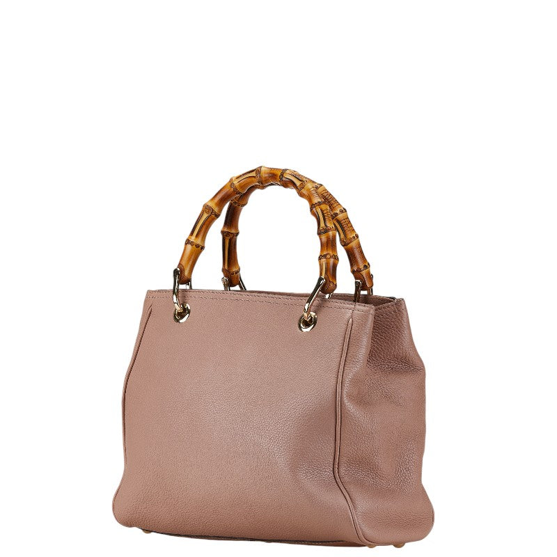 Gucci Leather Bamboo Shopper 2way Bag 336032