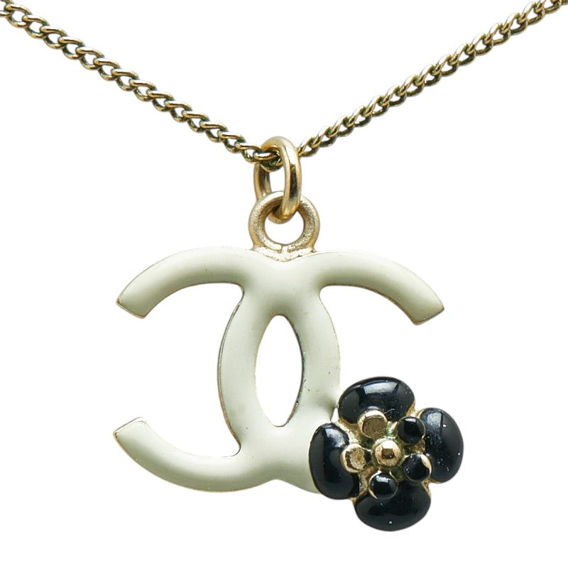 Chanel Camellia Necklace Gold Plated