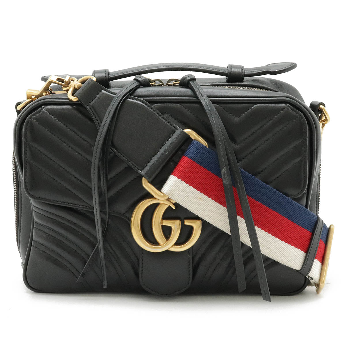 Gucci Leather GG Marmont 2way Handbag 498100