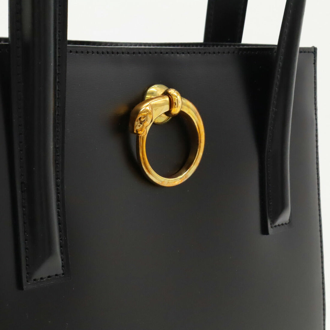Cartier Panthere Tote Bag Black Leather