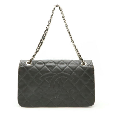 Chanel PVC Matelassé Coco Mark Chain Shoulder Bag Dark Grey