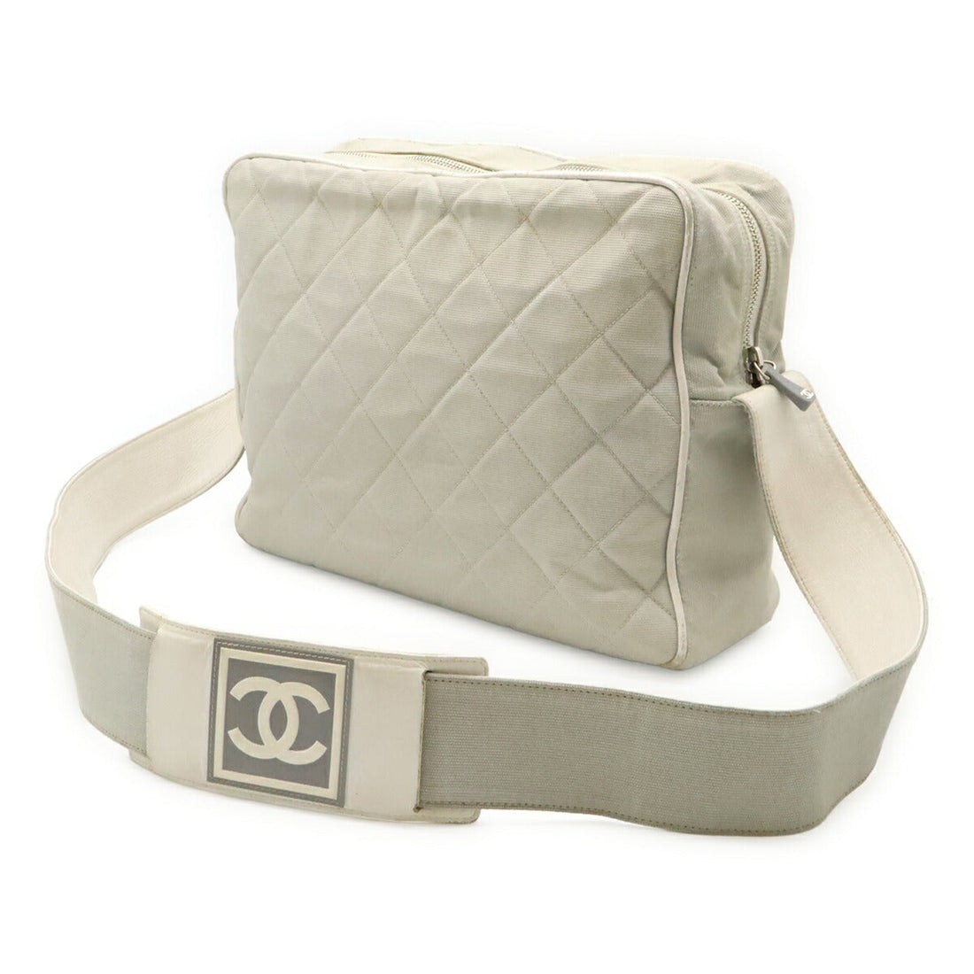 Chanel Sports Line Canvas Leather Shoulder Bag
