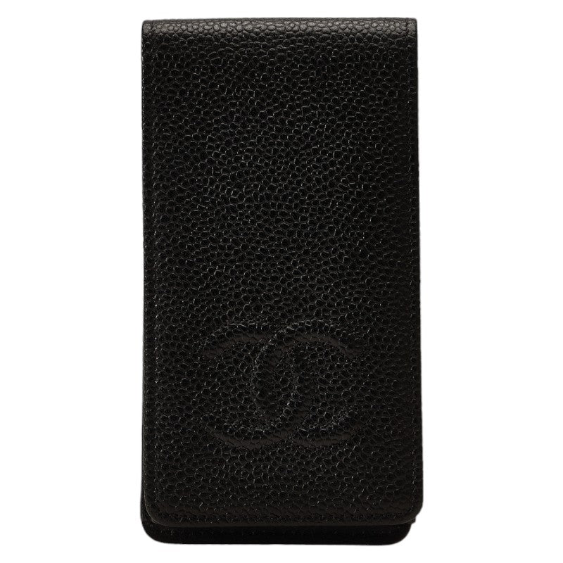 Chanel Caviar Skin Coco Mark iPhone 4 Case Black