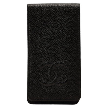 Chanel Caviar Skin Coco Mark iPhone 4 Case Black