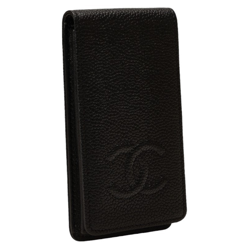 Chanel Caviar Skin Coco Mark iPhone 4 Case Black