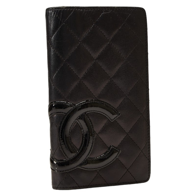 Chanel Cambon Line Coco Mark Leather Wallet