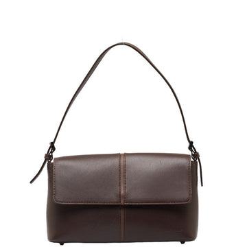 Burberry Nova Check Leather Shoulder Bag