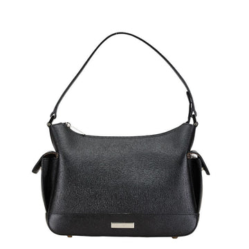 Burberry Logo Plate Nova Check Leather Shoulder Bag