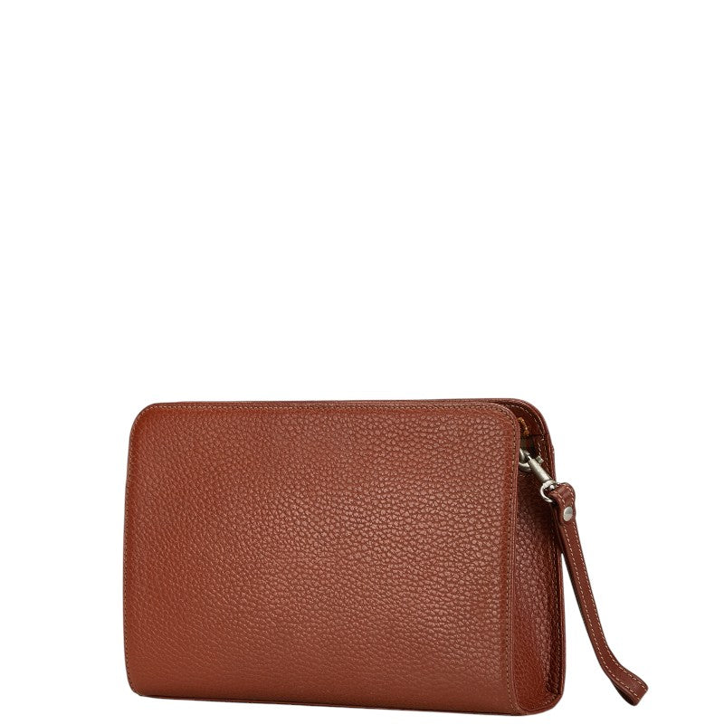 Burberry Nova Check Shadow Horse Leather Clutch Bag