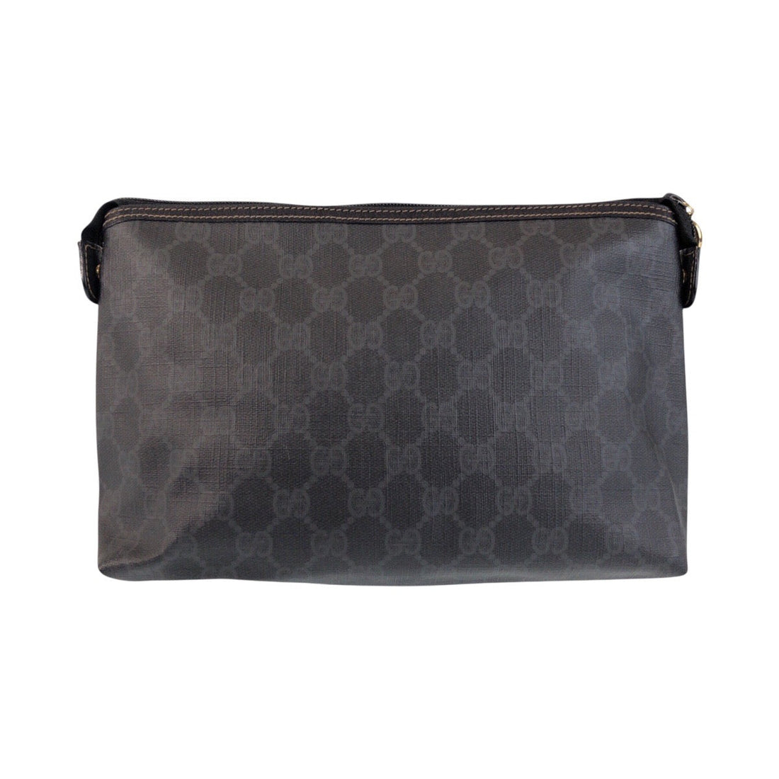 Gucci Vintage Black PVC Clutch Bag