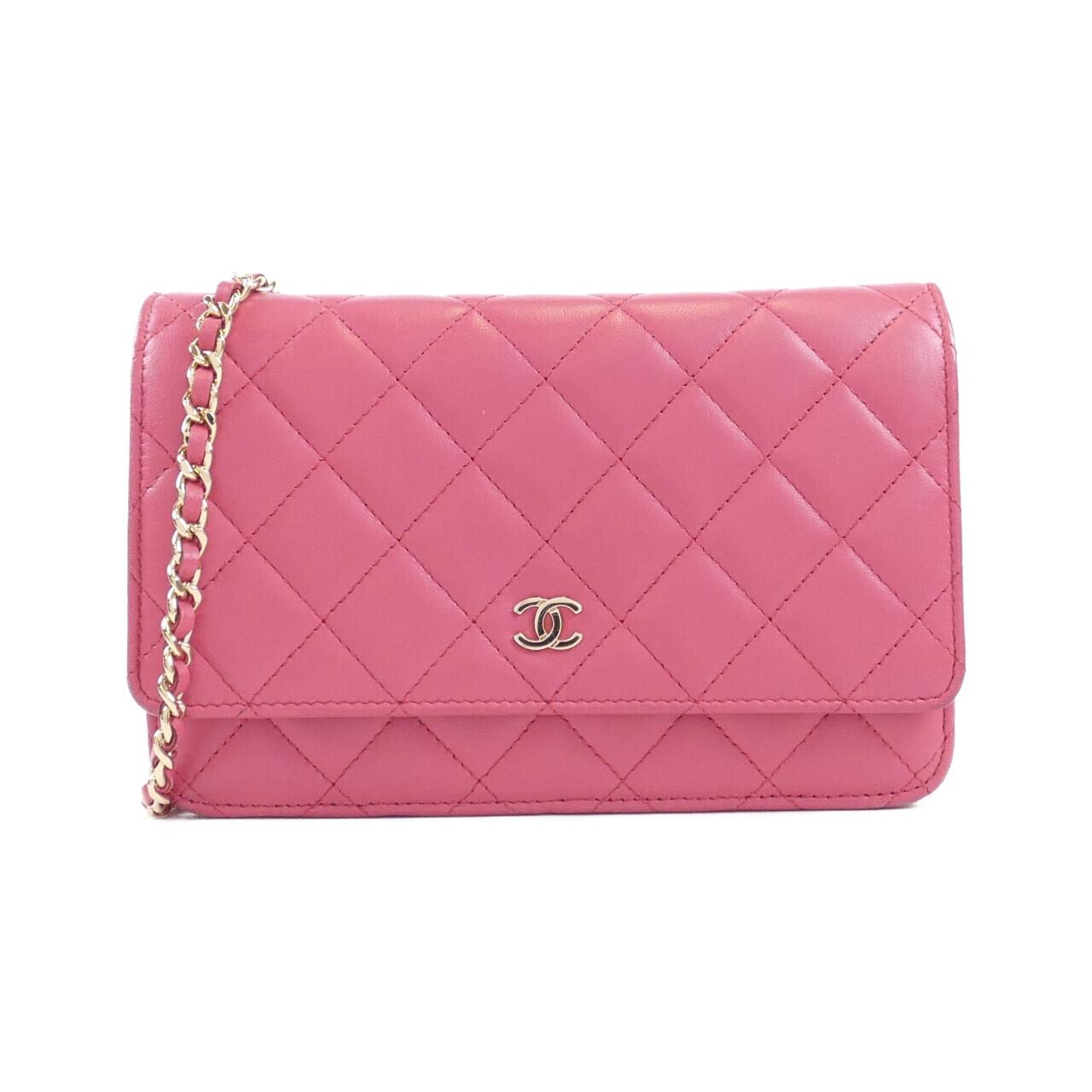 Chanel Timeless Classic Line Lambskin Chain Wallet