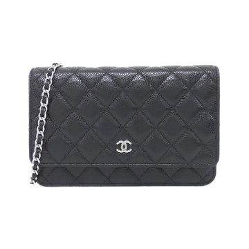 Chanel Timeless Classic Line Caviar Skin Chain Wallet