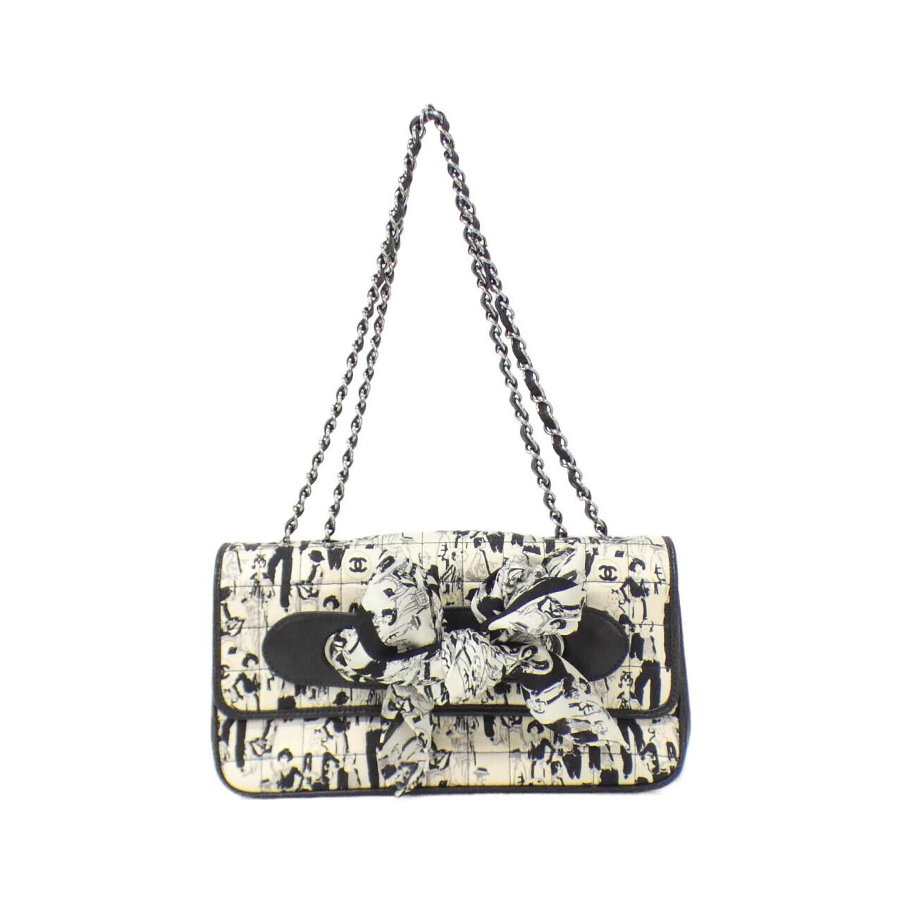 Chanel Silk Satin Lamb Shoulder Bag