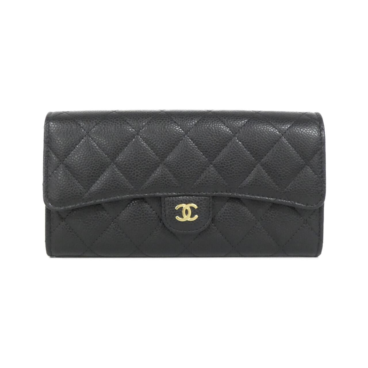 Chanel Timeless Classic Caviar Skin Long Wallet