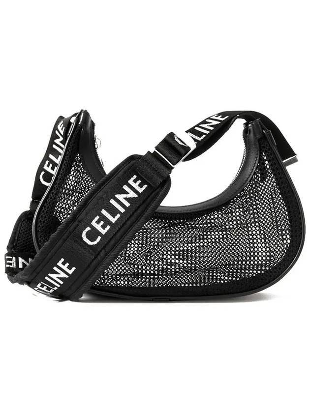 CELINE Mesh Tracking Shoulder Bag Black