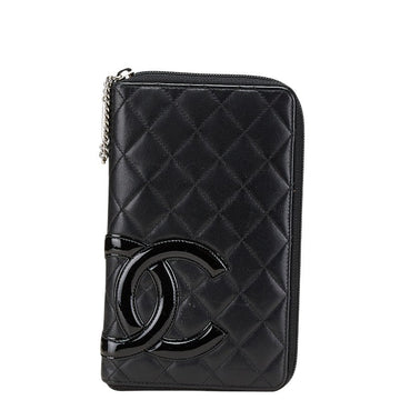 Chanel Cambon Line Lambskin Long Wallet