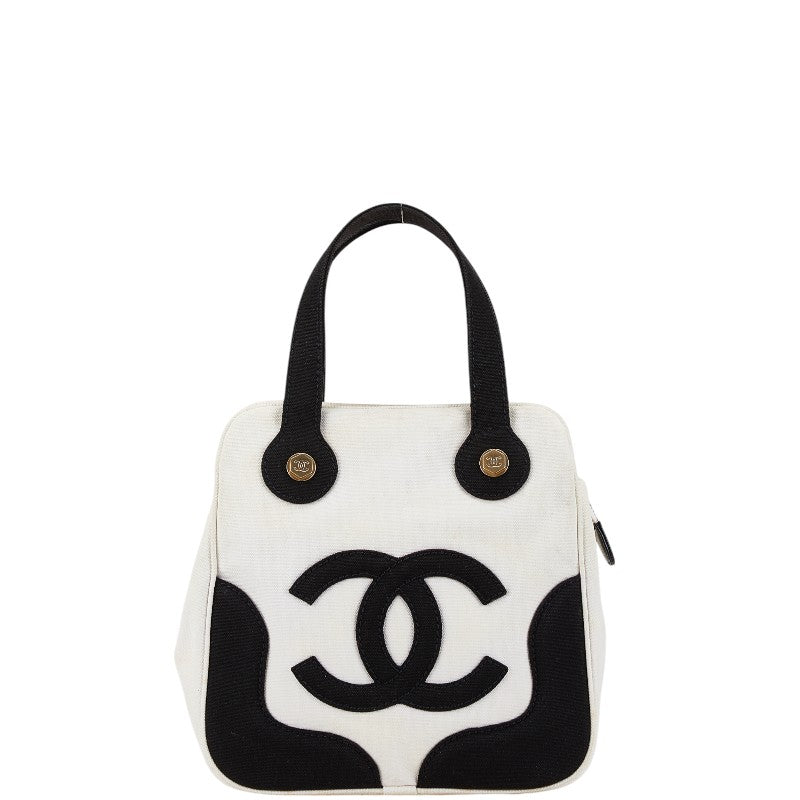 Chanel Canvas Marshmallow Coco Mark Handbag