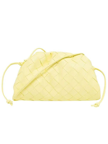 Bottega Veneta Intrecciato Mini Pouch Bag Yellow
