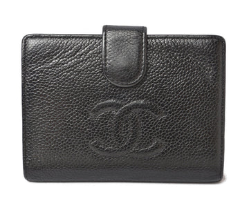 Chanel Caviar Skin Vintage Wallet Black
