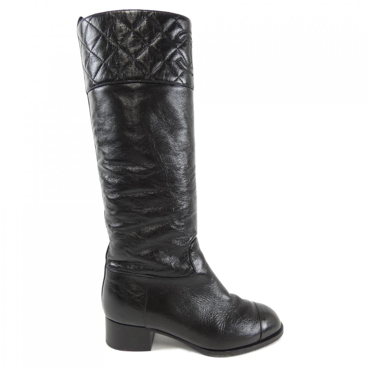 Chanel Shiny Calfskin Boots