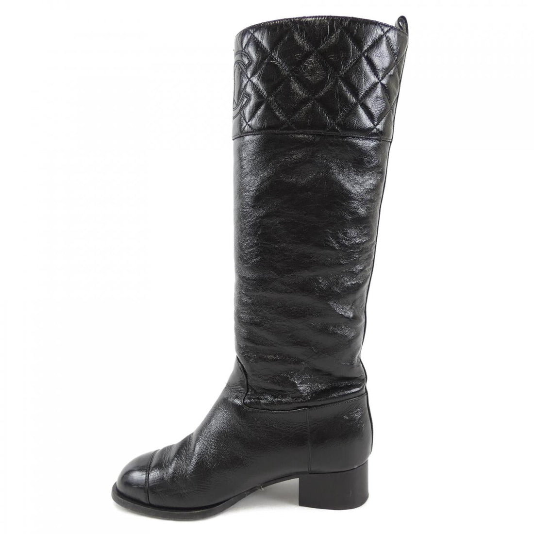 Chanel Shiny Calfskin Boots