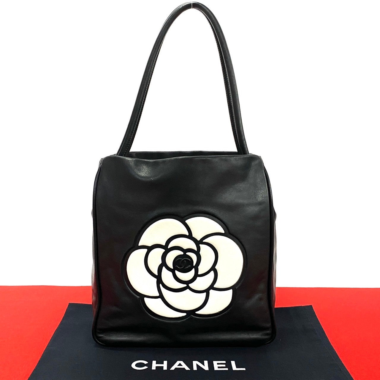Chanel Camellia Lambskin 2way bag