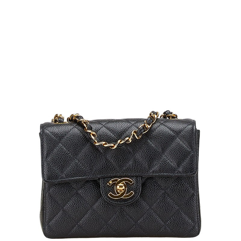 Chanel Coco Mark Caviar Mini Shoulder Bag