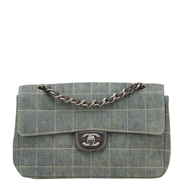 Chanel Choco Bar Denim Leather Shoulder Bag