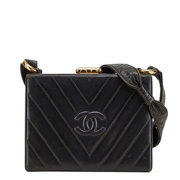 Chanel Chevron V Stitch Lambskin Shoulder Bag
