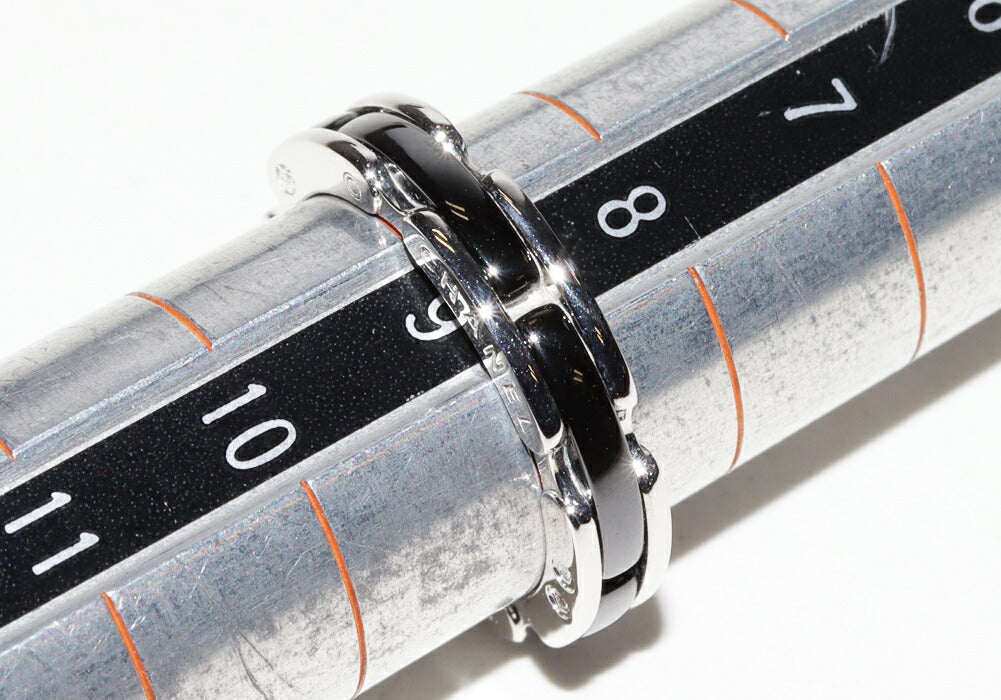 Chanel K18WG Black Ceramic Ultra Collection Ring J3092